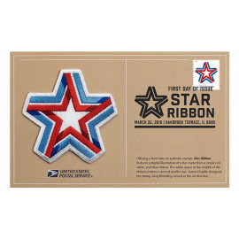 带有 Star Ribbon 补片的盖销卡
