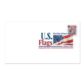 《U.S. Flag》2022 数码彩色邮戳（一张 20 枚）