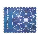 1 美元《Floral Geometry》邮票图像
