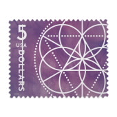 5 美元的 《Floral Geometry》邮票图像