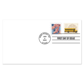 School Bus First Day Cover
