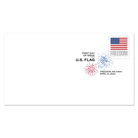《U.S. Flag》2023 数码彩色邮戳（一张 20 枚）