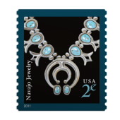 《Navajo Jewelry》邮票图像