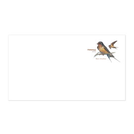 Barn Swallow Forever 邮票#6 3/4 普通邮资已付信封 (PSA)