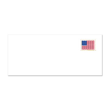 U.S. Flag Forever 9 号普通邮资已付安全信封 (PSA)