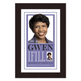 《Gwen Ifill》裱框邮票艺术
