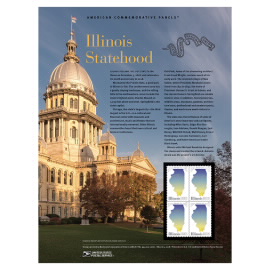 Illinois Statehood 美国纪念邮票图片