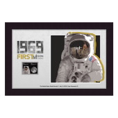 1969：《First Moon Landing》裱框邮票图像