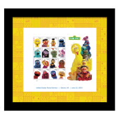 《Sesame Street》裱框邮票图像
