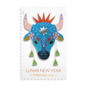 Lunar New Year: 《Year of the Ox》邮票图像