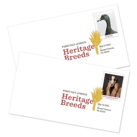 《Heritage Breeds》数码彩色邮戳