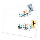 《Tap Dance》数码彩色邮戳图像