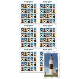 《Mid-Atlantic Lighthouses》印张（带模切）