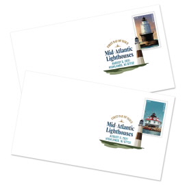 《Mid-Atlantic Lighthouses》数码彩色邮戳