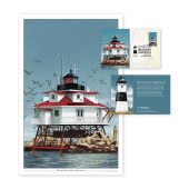 《Mid-Atlantic Lighthouses》印刷品 (Thomas Point Shoal , Maryland) 图像