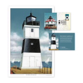 《Mid-Atlantic Lighthouses》印刷品 (Erie Harbor, Pennsylvania)图像