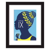 《Title IX》裱框邮票 - 体操运动员图像