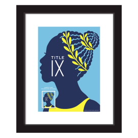 《Title IX》裱框邮票 - 体操运动员