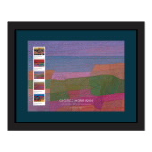 《George Morrison》裱框邮票 - 《Lake Superior Landscape》图像