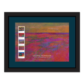 《George Morrison》裱框邮票 - 精神、路径、新的一天、红岩变体