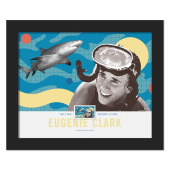 《Eugenie Clark》裱框邮票图像