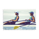 Women's Rowing Stamps image