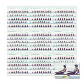 Women's Rowing Press Sheet with Die-Cuts image