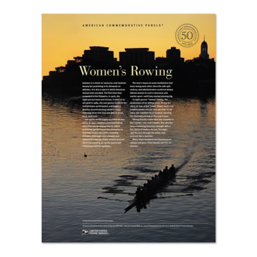 《Women's Rowing》美国纪念邮票