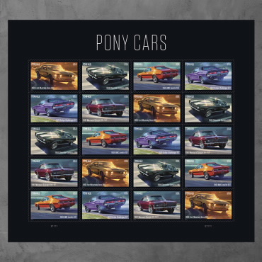 《Pony Cars》邮票