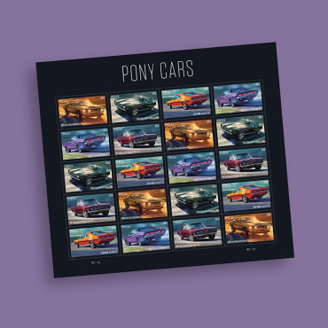 《Pony Cars》邮票组合