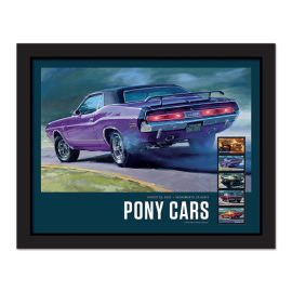 《Pony Cars》裱框邮票 - 《Dodge Challenger》