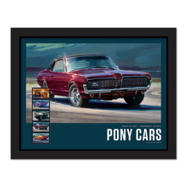 《Pony Cars》裱框邮票 - 《Mercury Cougar》