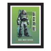 《Go Beyond》裱框邮票图像