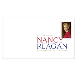 《Nancy Reagan》数码彩色邮戳