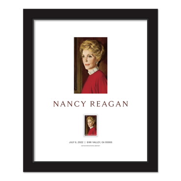 《Nancy Reagan》裱框邮票