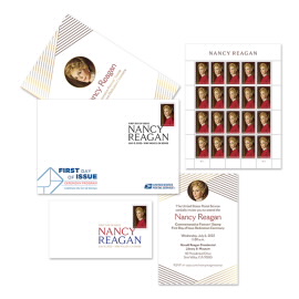 《Nancy Reagan》邮票仪式纪念品