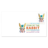Lunar New Year: 《Year of the Rabbit》数码彩色邮戳图像