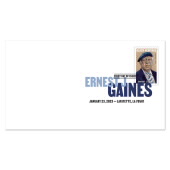 《Ernest J. Gaines》数码彩色邮戳图像