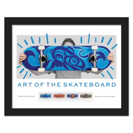 Art of the Skateboard Framed Stamps