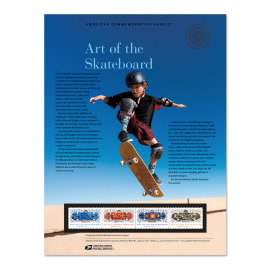 《Art of the Skateboard》美国纪念邮票