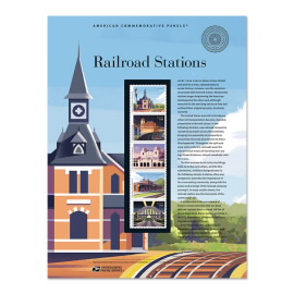 《Railroad Stations》美国纪念邮票