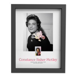 《Constance Baker Motley》裱框邮票