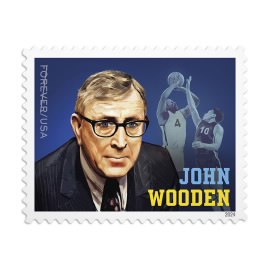 《John Wooden》邮票