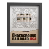 《The Underground Railroad》裱框邮票图像