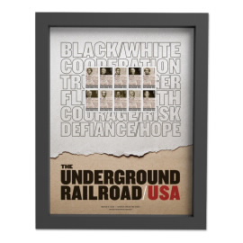 《The Underground Railroad》裱框邮票