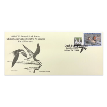 《Redhead Duck》 2022-2023 黑色撇油器纪念邮戳