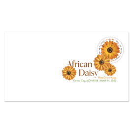 Global: 《African Daisy》数码彩色邮戳