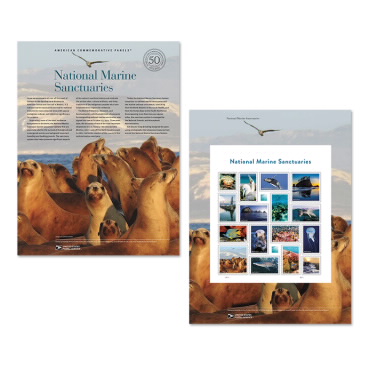 《National Marine Sanctuaries》美国纪念邮票