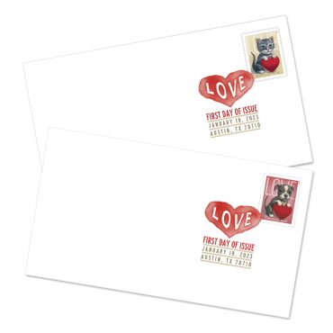 《Love》2023 数码彩色邮戳