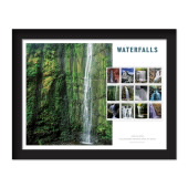 《Waterfalls》裱框邮票 -《Waimoku Falls，HI》图像
